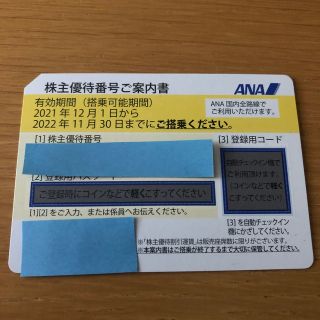 エーエヌエー(ゼンニッポンクウユ)(ANA(全日本空輸))のANAグループの株主優待券１枚(その他)