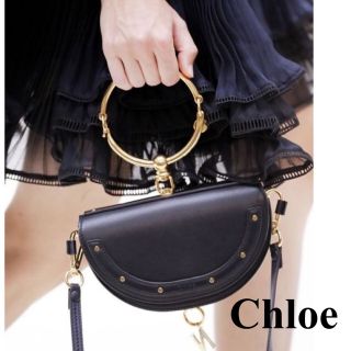 クロエ(Chloe)の【専用出品】Chloe     Nile　黒　正規品　ハンドバッグ　ショルダー(ハンドバッグ)