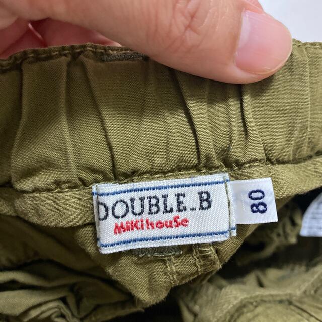 DOUBLE.B(ダブルビー)のダブルビー　カーゴショートパンツ　80 キッズ/ベビー/マタニティのベビー服(~85cm)(パンツ)の商品写真