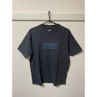 スラッシャー(THRASHER)のTHRASHER  LOGO Tシャツ　ダークグレー　美品(Tシャツ/カットソー(半袖/袖なし))