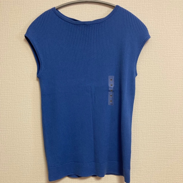 UNIQLO(ユニクロ)のスーピマコットンノースリーブセーター UNIQLO 2枚セット レディースのトップス(Tシャツ(半袖/袖なし))の商品写真