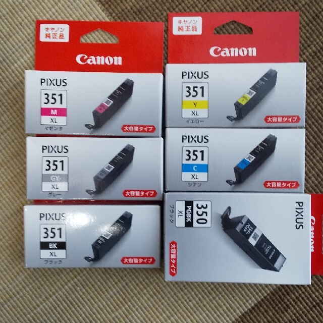 Canon インクカートリッジ BCI-351　6本セット インテリア/住まい/日用品のオフィス用品(その他)の商品写真