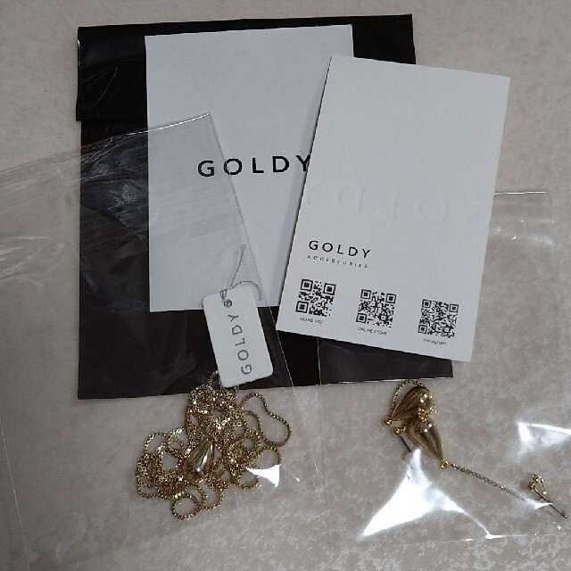 TODAYFUL(トゥデイフル)のGOLDY ドロップ スライド ビーズ ネックレス＆ドロップ ロング ピアス レディースのアクセサリー(その他)の商品写真