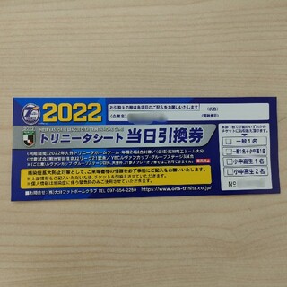 【ミキティ様専用】大分トリニータ2022　トリニータシート　当日引換券(サッカー)