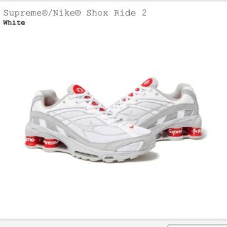 シュプリーム(Supreme)のNike Shox Ride 2 "White/Grey Fog-Flat (スニーカー)