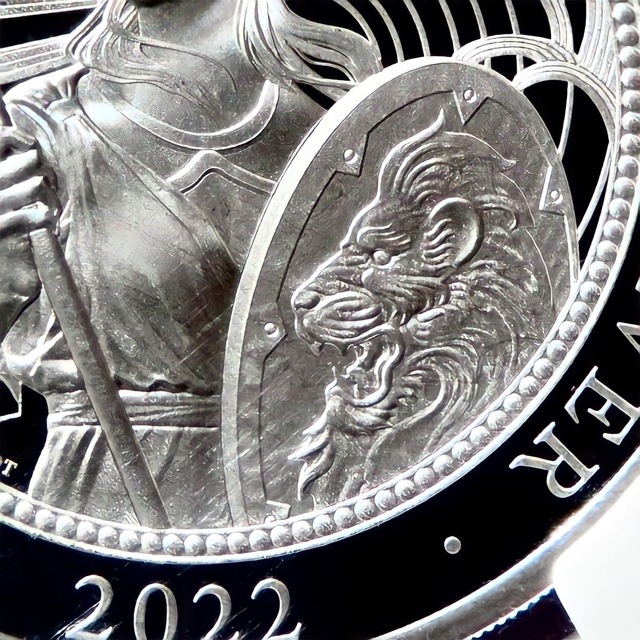 貨幣【数量限定ブリタニアラベル】2022年 PF70 銀貨 モダンコイン NGC