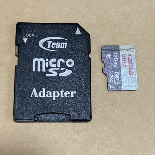 SanDisk microSD 128GB 中古 スマホ/家電/カメラのスマートフォン/携帯電話(その他)の商品写真