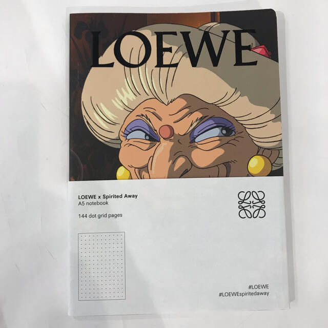 LOEWE(ロエベ)のRR303 Loewe ロエベ　ノート　千と千尋 インテリア/住まい/日用品の文房具(ノート/メモ帳/ふせん)の商品写真