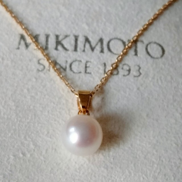 美品 ミキモト K18 パールペンダント トップ レディース アクセサリー