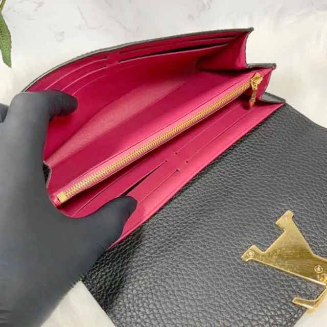 LOUIS VUITTON(ルイヴィトン)の✨ほぼ新品✨ルイヴィトン　ポルトフォイユ　カプシーヌ　長財布 レディースのファッション小物(財布)の商品写真