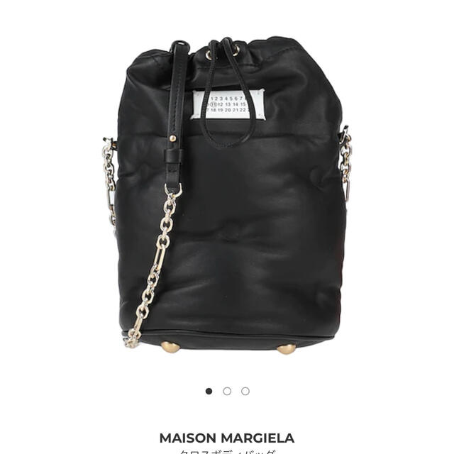 Maison Martin Margiela(マルタンマルジェラ)の新品【メゾンマルジェラ 】グラムスラム　ブラック×ゴールド　バケツバッグ　 レディースのバッグ(ショルダーバッグ)の商品写真