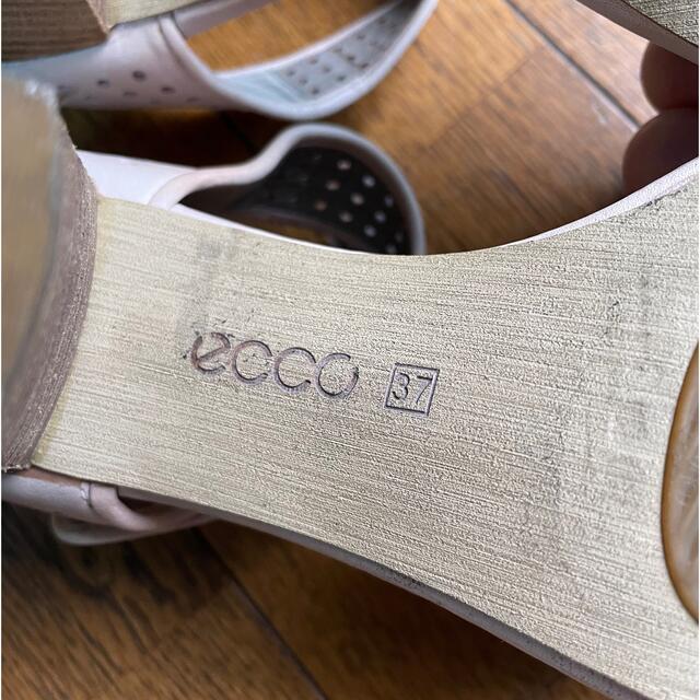 ECHO(エコー)の美品　ecco　本革　オープントゥ　ストラップ　サンダル　パンプス レディースの靴/シューズ(サンダル)の商品写真