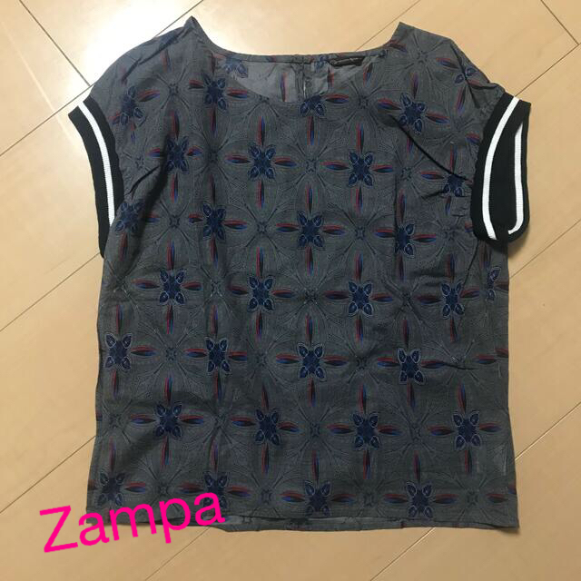 zampa(ザンパ)のZampa  カットソー　袖なし　グレー　Mサイズ レディースのトップス(カットソー(半袖/袖なし))の商品写真