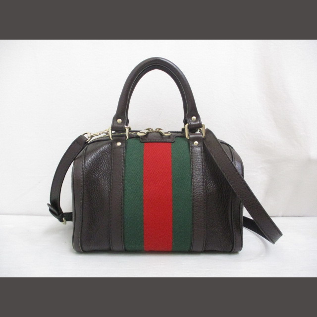 Gucci(グッチ)のグッチ 269876 シェリー2WAY ショルダー ミニボストン バッグ 茶 レディースのバッグ(ショルダーバッグ)の商品写真