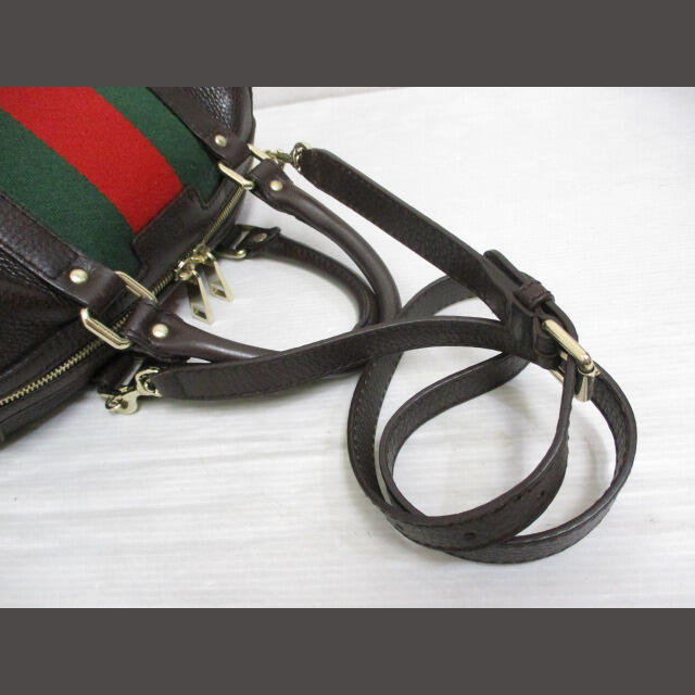 Gucci(グッチ)のグッチ 269876 シェリー2WAY ショルダー ミニボストン バッグ 茶 レディースのバッグ(ショルダーバッグ)の商品写真