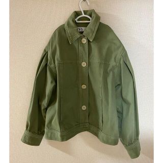 ザラ(ZARA)のZARA ザラ　オーバーサイズ　デニムジャケット　グリーン(Gジャン/デニムジャケット)