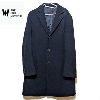 スーツカンパニー(THE SUIT COMPANY)のスーツカンパニー THE SUIT COMPANY チェスターコート 濃紺 LL(チェスターコート)