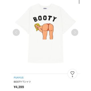 プニュズ(PUNYUS)のPUNYUS BOOTYTシャツ(Tシャツ(半袖/袖なし))