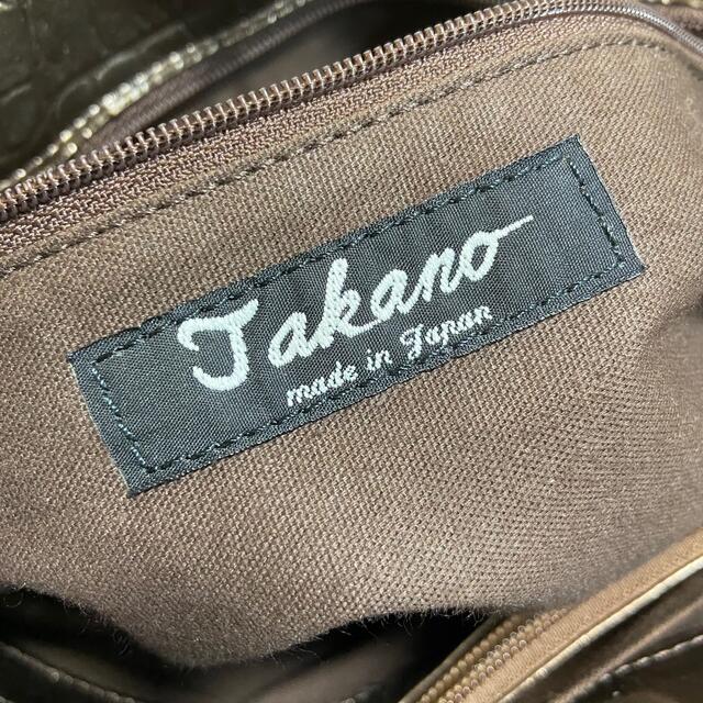 鎌倉高野 TAKANO タカノ クロコ型押し A4レザーハンドトートバッグ
