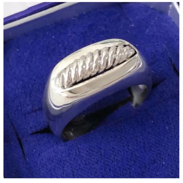 美品　新品仕上げ　シルバーリング　指輪　18.5号　アンティーク　SV925
