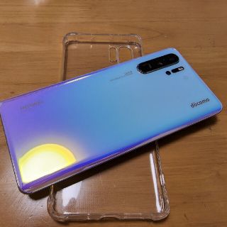 ファーウェイ(HUAWEI)のHuawei P30pro  docomo  ブルージングクリスタル(スマートフォン本体)