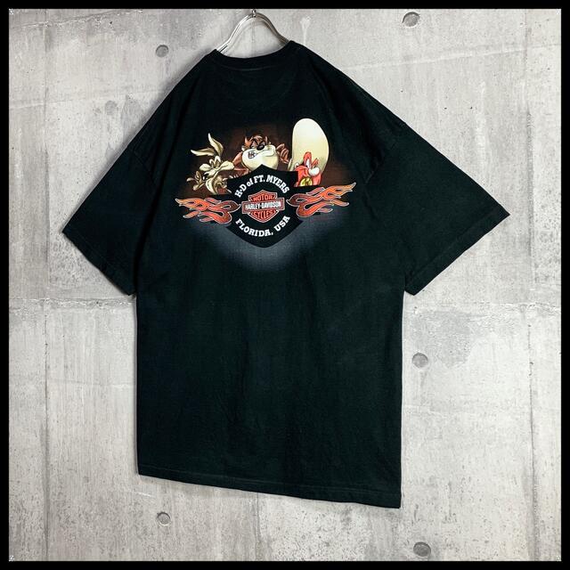 再入荷格安 Harley Davidson - 美品 ハーレーダビッドソン Tシャツ 黒