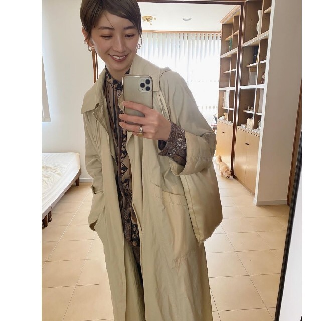 TODAYFUL tuck over trench coat トレンチ-
