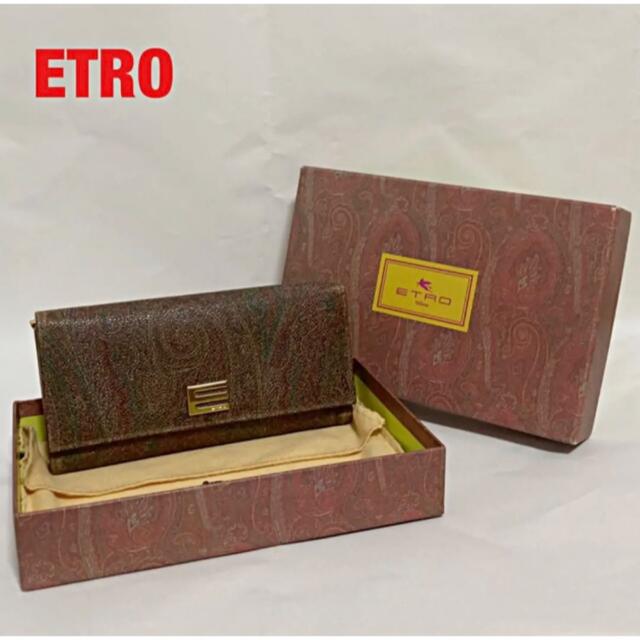 ETRO エトロ 長財布 メンズ レディース ペイズリー柄 ユニセックス