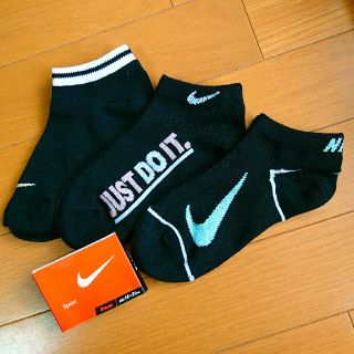 ナイキ(NIKE)の新品 NIKE靴下 19㎝20㎝21㎝ くるぶしソックス ナイキ キッズ*(靴下/タイツ)