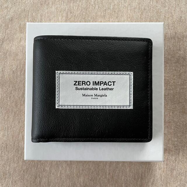 黒新品 メゾン マルジェラ ZERO IMPACT 折り財布 ブラック 札入れ