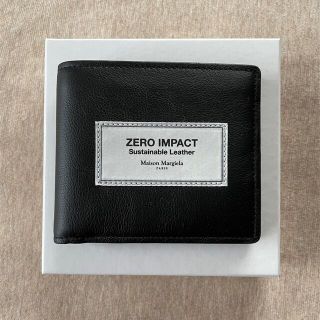 マルタンマルジェラ(Maison Martin Margiela)の黒新品 メゾン マルジェラ ZERO IMPACT 折り財布 ブラック 札入れ(折り財布)