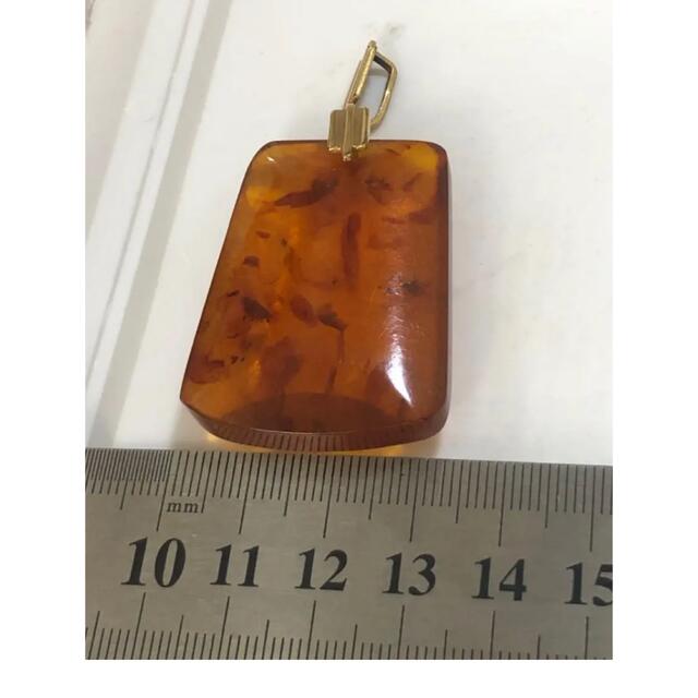 ヴィンテージ 琥珀ペンダント トップ K9 チェーン無し personaliza.com.br