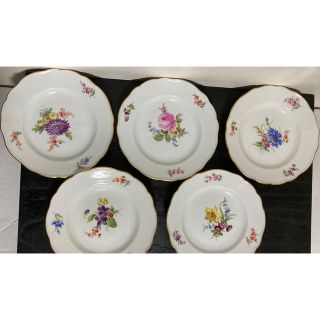 マイセン　meissen　小皿　食器　花柄　木箱付き　Meissen