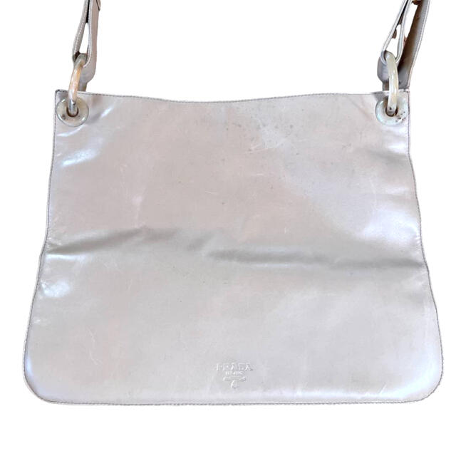 本日限定値下げ】PRADA プラダ レザー ワンショルダーバッグ ベージュ