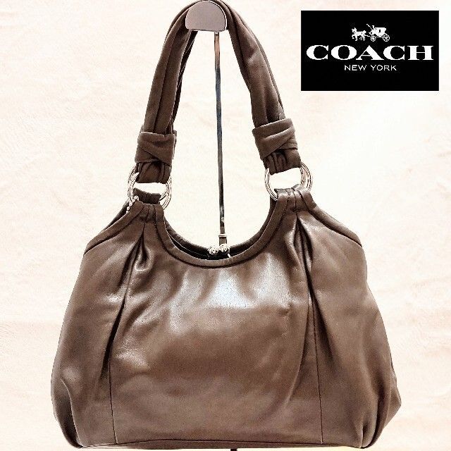 美品✨【COACH】オールドコーチ ショルダーバッグ ブラウン