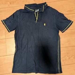 トップマン(TOPMAN)のTOPMAN ポロシャツ　UK購入品　ブラック　半袖　トップマン　M ロンドン(ポロシャツ)