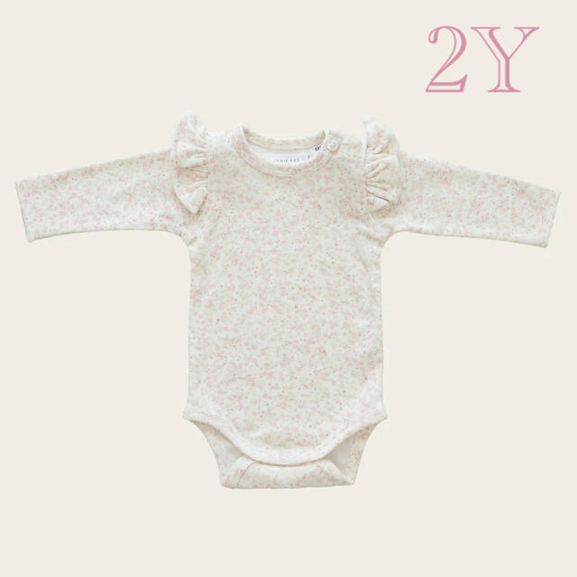 Caramel baby&child (キャラメルベビー&チャイルド)のJamiekay OrganicCotton Frill Bodysuit 2Y キッズ/ベビー/マタニティのキッズ服女の子用(90cm~)(Tシャツ/カットソー)の商品写真