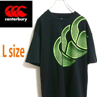 カンタベリー(CANTERBURY)のCanterbury カンタベリー   ビッグロゴ  黒 Tシャツ ゲームシャツ(Tシャツ/カットソー(半袖/袖なし))