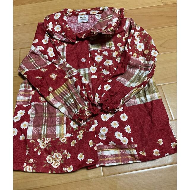 アカチャンホンポ(アカチャンホンポ)のレトロシャツ90 キッズ/ベビー/マタニティのキッズ服男の子用(90cm~)(ブラウス)の商品写真