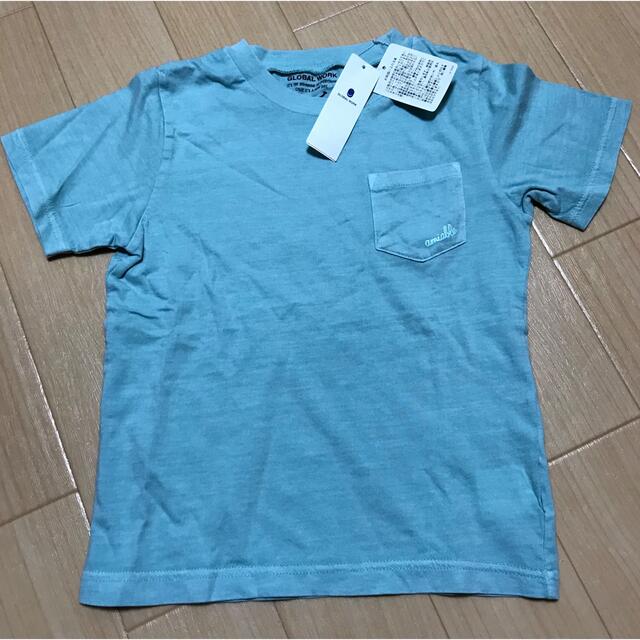 GLOBAL WORK(グローバルワーク)のTシャツ　120  ミントカラー キッズ/ベビー/マタニティのキッズ服男の子用(90cm~)(Tシャツ/カットソー)の商品写真