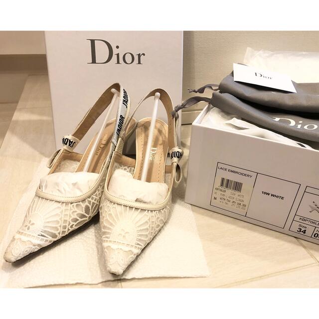 Dior(ディオール)のディオール　ヒール　34 レース レディースの靴/シューズ(ハイヒール/パンプス)の商品写真