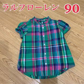 ラルフローレン(Ralph Lauren)の美品　ラルフローレン 半袖　チェックシャツ(シャツ/カットソー)