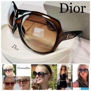 クリスチャンディオール(Christian Dior)の未使用■付属品完品■Dior 海外セレブ、浜崎あゆみ愛用■glossy ブラウン(サングラス/メガネ)