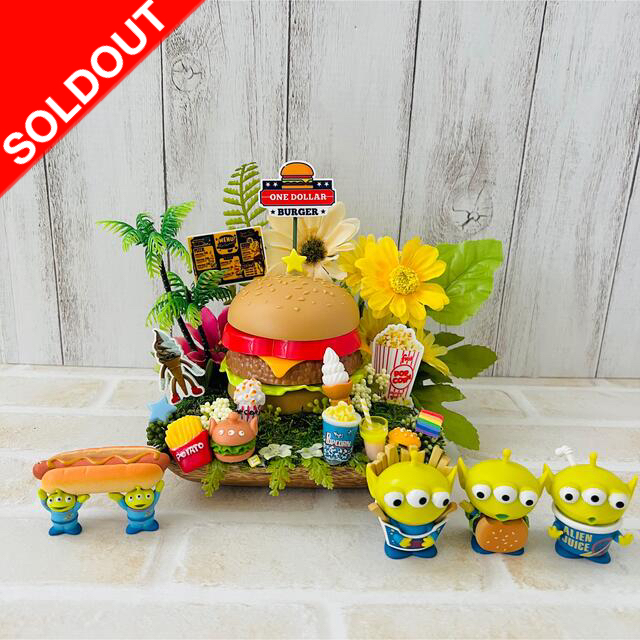 GINGER掲載商品】 バーガーセット セット フィギュア フェイクグリーン GINGER掲載商品】 バーガーセット セット フィギュア フェイクグリーン