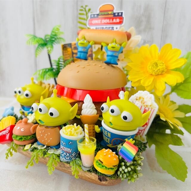 バーガーセット ジャンクフード フェイクグリーン フィギュア セット バーガーセット ジャンクフード フェイクグリーン フィギュア セット