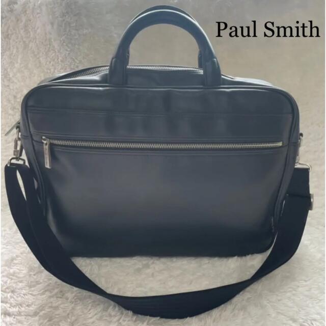 Paul Smith(ポールスミス)のポールスミス　ビジネスバッグ　オールレザー　ブラック　通勤　A4 メンズのバッグ(ビジネスバッグ)の商品写真