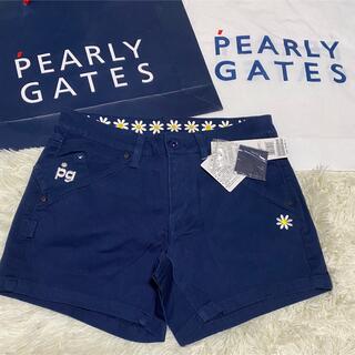パーリーゲイツ(PEARLY GATES)のパーリーゲイツ  ストレッチカルゼショートパンツ レディスサイズ2(ウエア)