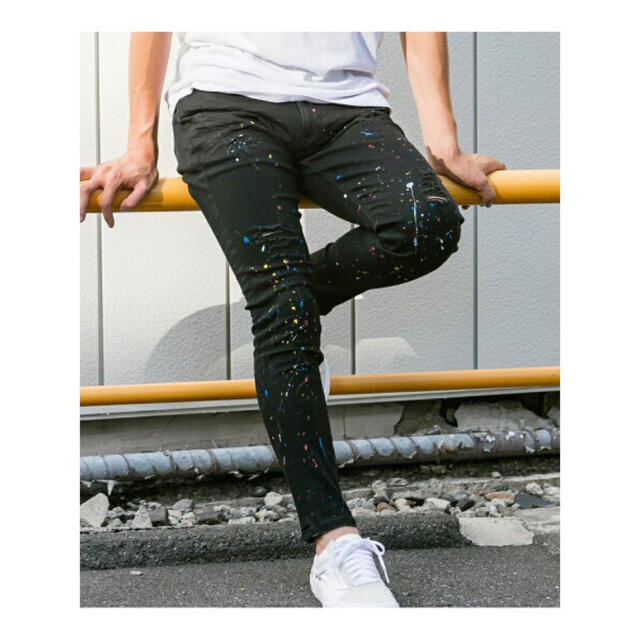 通販定価 NUMBER (N)INE DENIM ナンバーナイン ペイント デニムパンツ