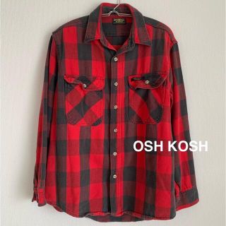 オシュコシュ(OshKosh)のヴィンテージ　オシュコシュ　ヘビーフランネルシャツ(シャツ)