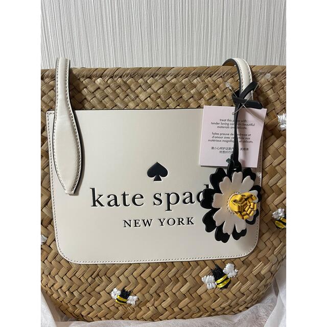kate spade new york - ケイトスペード 蜜蜂刺繍 カゴバッグ トート